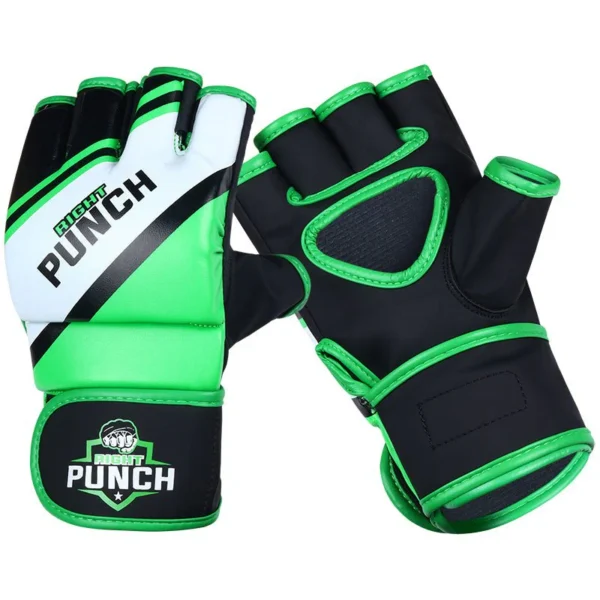 RightPunch Green MMA Grappling Gloves - Image 5