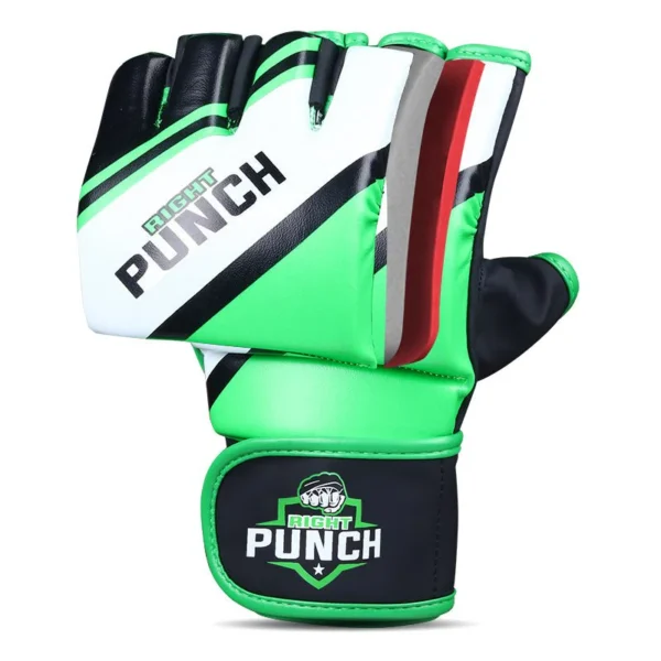 RightPunch Green MMA Grappling Gloves - Image 3