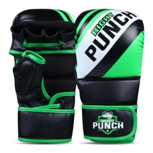RightPunch Green MMA Shooter Gloves