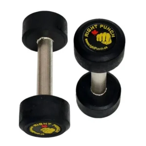 RightPunch Non-Slip Cast Iron Dumbbells Set