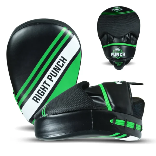 Premium Protection with Green Boxing Focus Pads - Image 4