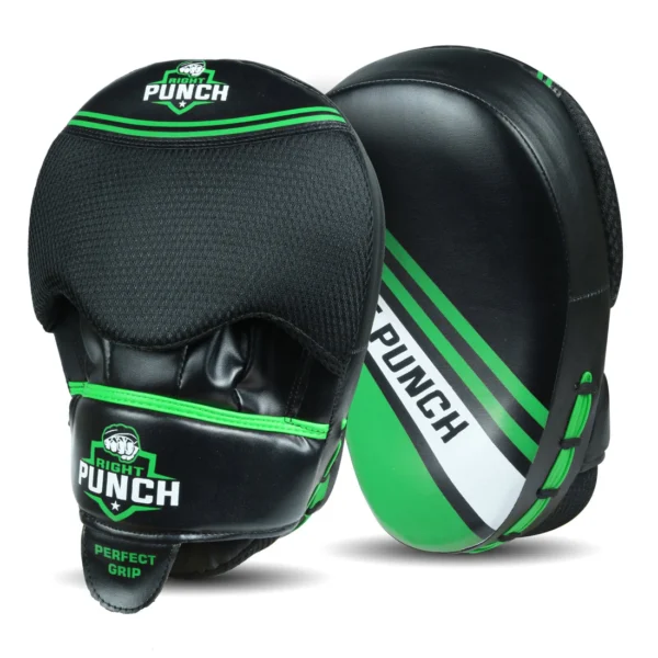 Premium Protection with Green Boxing Focus Pads - Image 3