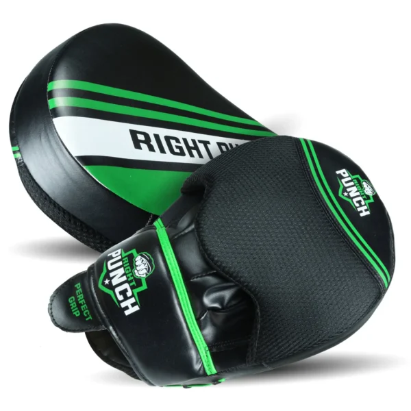 Premium Protection with Green Boxing Focus Pads - Image 2
