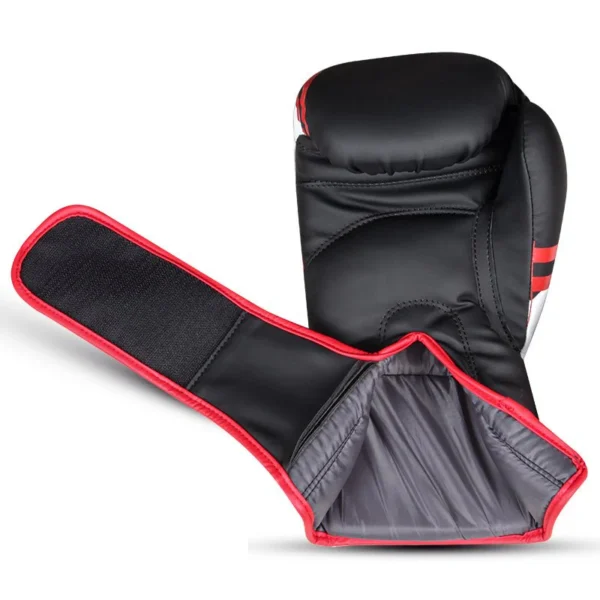 RightPunch Red Synthetic Leather Boxing Gloves - Image 7
