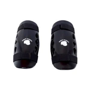 RightPunch Black Shin Pads for Karate and Taekwondo