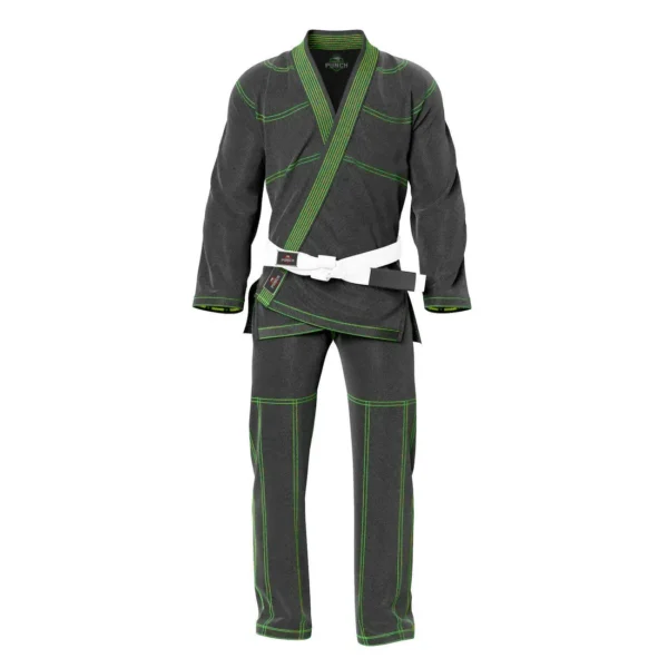 RightPunch Gray BJJ Uniform With Free Belt