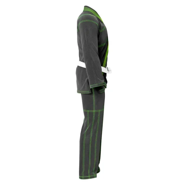 RightPunch Gray BJJ Uniform With Free Belt - Image 3