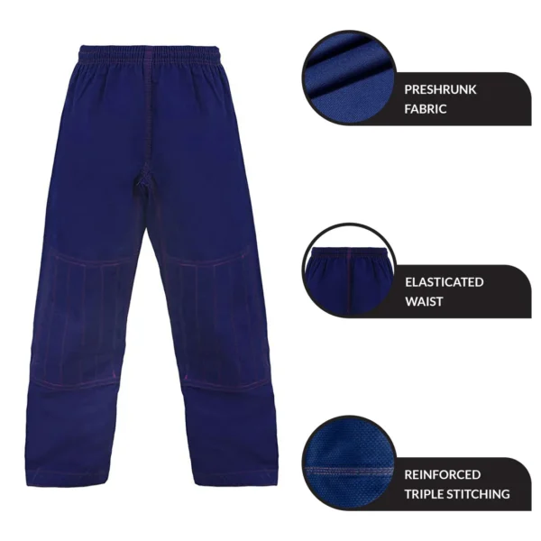 RightPunch Indigo BJJ Uniform With Free Belt - Image 4