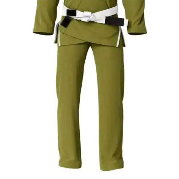 RightPunch Olive Green BJJ Uniform With Free Belt - Image 3