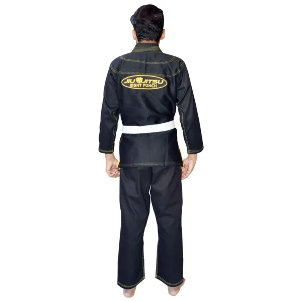 RightPunch Black Bjj Gi for Kids With Free Belt - Image 4