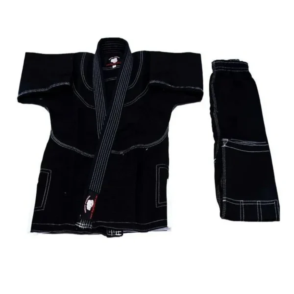 RightPunch Black BJJ Uniform With Free Belt - Image 2