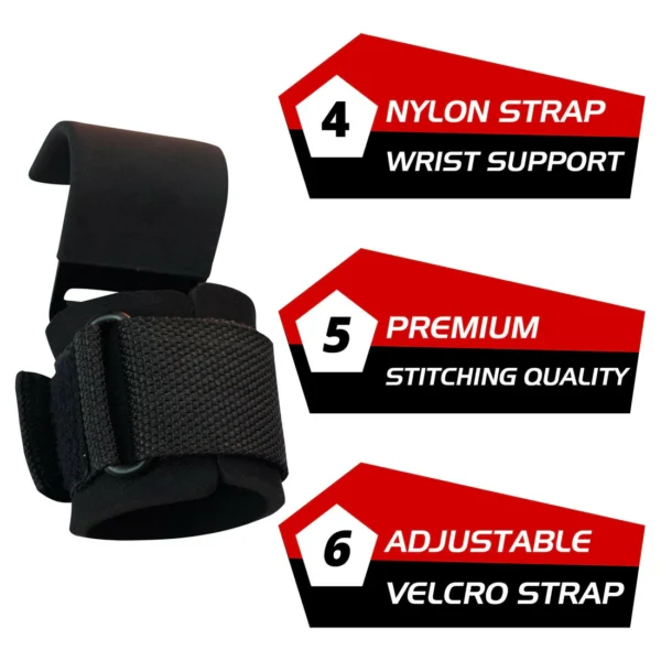 Right Punch Weight Lifting Hook Straps - Image 5
