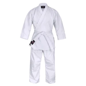 RightPunch White Karate Uniform 8oz With Free Belt