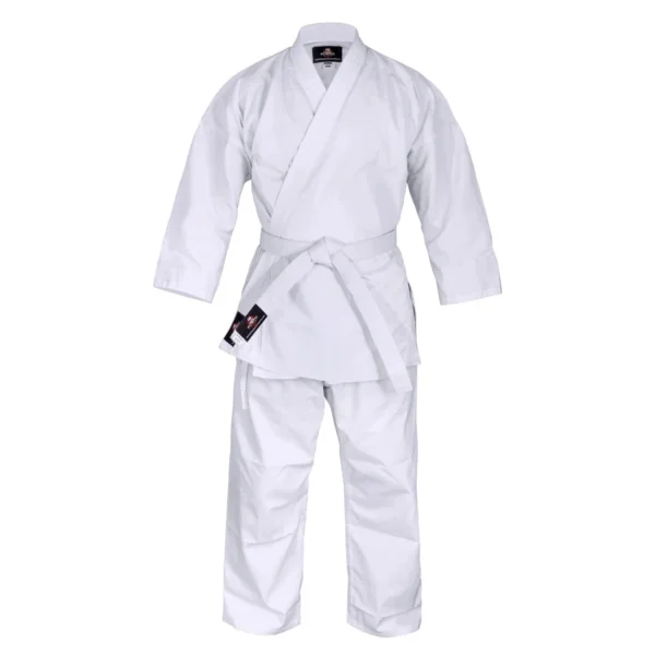 RightPunch White Karate Uniform 8oz With Free Belt