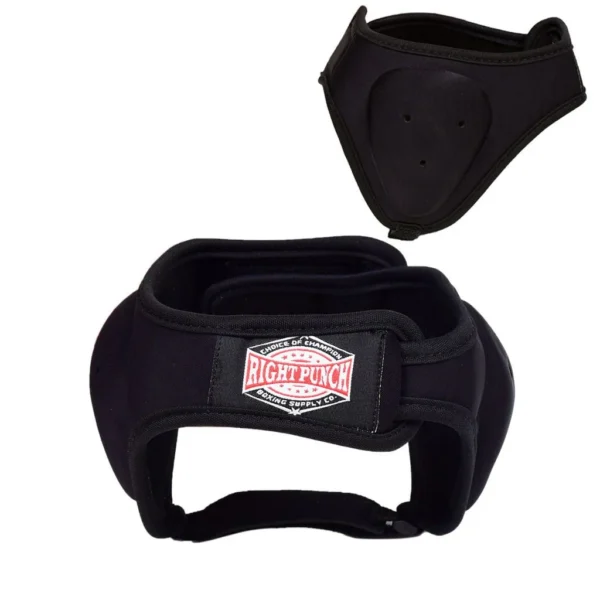 RightPunch Black Karate and Taekwondo Ear Guards