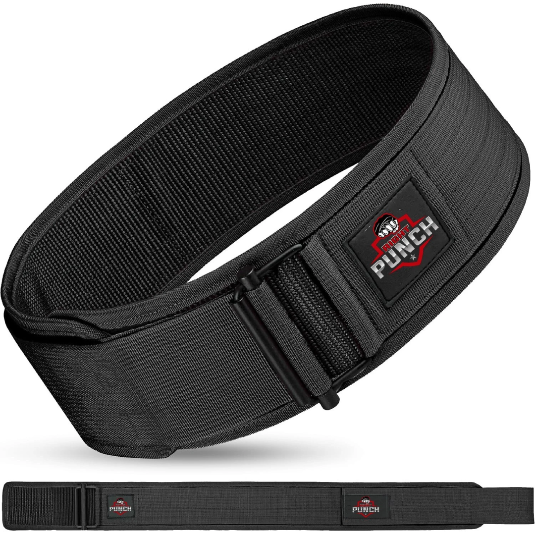 RightPunch Black Self Locking Gym Belt 1 RightPunch Black Self Locking Gym Belt